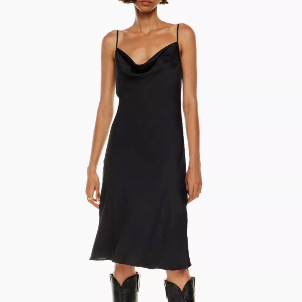Aritzia - Wilfred Only Cowlneck Slip Dress